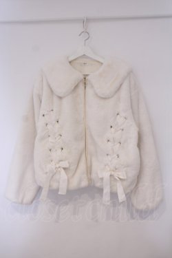 画像1: NOEMIE / セーラー刺繍スピンドルファーブルゾン L シロ O-26-02-03-079-LO-CO-OW-OS