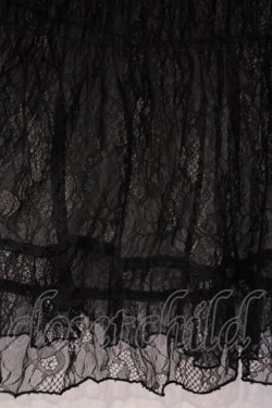 画像3: ATELIER PIERROT / Shirring Princess Sleeve Blouse-Lace-  ブラック O-26-02-03-080-EL-BL-OW-OS