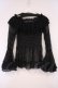 画像5: ATELIER PIERROT / Shirring Princess Sleeve Blouse-Lace-  ブラック O-26-02-03-080-EL-BL-OW-OS (5)
