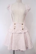 LIZ LISA / ギンガムツイードサスペンダー付スカパン 0 ピンク O-26-02-03-007-LO-PA-OW-OS