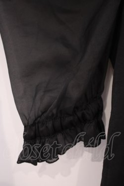 画像3: Hoshibako Works / ミッドナイトスター　オフショルダー半袖ブラウス  クロ O-26-02-03-082-LO-BL-OW-OS