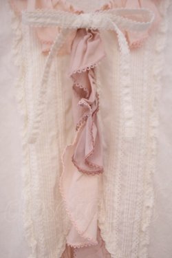 画像2: PINK HOUSE / スイートピー花びらフリルブラウス  ピンク O-26-02-03-083-LO-BL-OW-OS