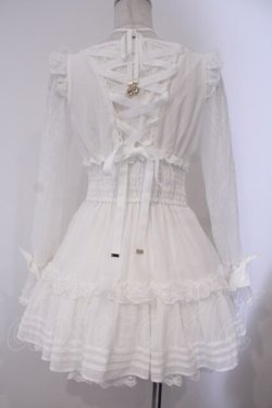 画像5: LIZ LISA / フロントティアードシフォンワンピース 0 ホワイト O-26-02-03-008-LO-OP-OW-OS