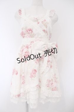 画像1: LIZ LISA / カシュクール着物風ワンピース F シロｘピンク O-26-02-03-010-LO-OP-YM-ZT562