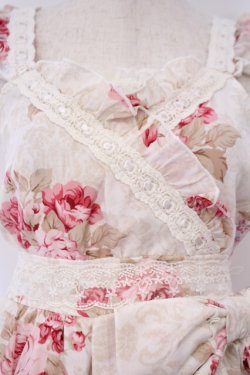 画像2: LIZ LISA / カシュクール着物風ワンピース F シロｘピンク O-26-02-03-010-LO-OP-YM-OS