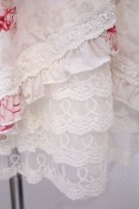 画像4: LIZ LISA / カシュクール着物風ワンピース F シロｘピンク O-26-02-03-010-LO-OP-YM-ZT562 (4)