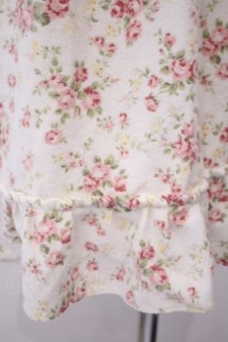 画像6: LIZ LISA / 起毛花柄リボンパフ袖ワンピース 0 シロｘピンク O-26-02-03-011-LO-OP-YM-OS