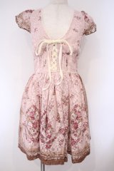 LIZ LISA / 総レースビスチェ風ワンピース 0 ピンクベージュ O-26-02-03-012-LO-OP-YM-OS