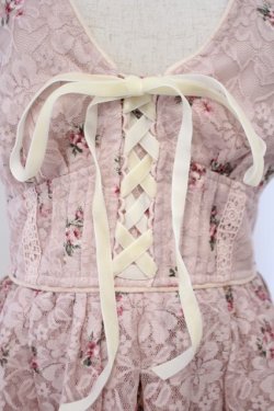 画像2: LIZ LISA / 総レースビスチェ風ワンピース 0 ピンクベージュ O-26-02-03-012-LO-OP-YM-OS