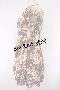 画像4: LIZ LISA / 総レースレースアップワンピース 0 ブラウン O-26-02-03-013-LO-OP-YM-ZT562