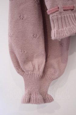 画像3: axes femme kawaii / Rosy Bearニットカーデ M ピンク O-26-02-03-021-AX-TO-OW-OS