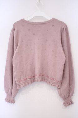 画像4: axes femme kawaii / Rosy Bearニットカーデ M ピンク O-26-02-03-021-AX-TO-OW-OS