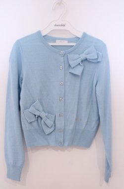 画像1: MILK / ローブ・ド・リボンカーデ  サックス O-26-02-04-030-ML-TO-OW-OS