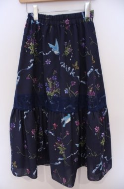 画像3: MILK / ブルーバードスカート  ネイビー O-26-02-04-033-ML-SK-OW-OS