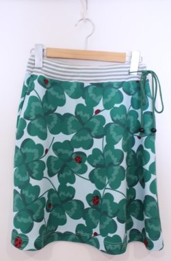 画像1: MILK / クローバー カモスカート  サックス O-26-02-04-034-ML-SK-OW-OS