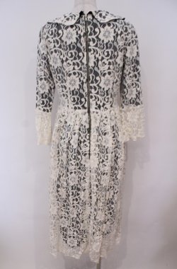 画像4: MILK / メレンゲ DOLL DRESS　ワンピース  シロ×クロ O-26-02-04-036-ML-OP-OW-OS