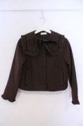 m petit by misako / セーラー襟ショートコート S ブラウン O-26-02-04-037-LO-CO-OW-OS