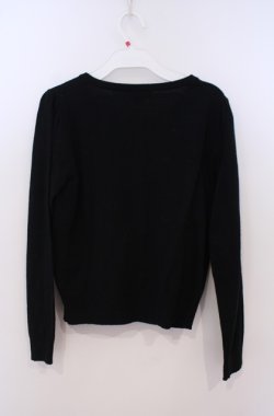 画像2: Secret Honey / 戴冠式カーディガン(アナver.)  クロ O-26-02-04-041-CA-TO-OW-OS