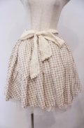 axes femme / ギンガムチェック柄スカート M ベージュ O-26-02-04-042-AX-SK-OW-OS