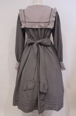 画像2: axes femme kawaii / リナズワンピース M グレー×ラベンダー O-26-02-04-005-AX-OP-OW-OS