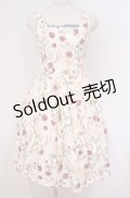 Secret Honey / Rose pattern ワンピース(実写版 美女と野獣ver.) 2 アイボリー O-26-02-04-006-CA-OP-OW-OS
