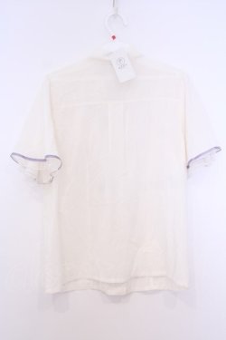 画像3: axes femme / 紫陽花刺繍リボンブラウス M 生成り O-26-02-04-1036-AX-BL-IG-OS