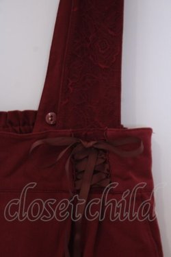 画像2: axes femme / レースサス付ナロースカート  ワイン O-26-02-04-1039-AX-SK-IG-OS