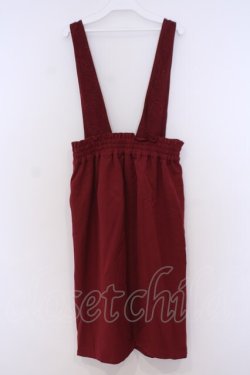 画像3: axes femme / レースサス付ナロースカート  ワイン O-26-02-04-1039-AX-SK-IG-OS