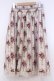 画像3: axes femme / シャンデリアフラワー柄スカート F アイボリー O-26-02-04-1040-AX-SK-IG-OS (3)