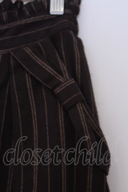 画像2: axes femme / 裾レースワイドパンツ  ブラウン O-26-02-04-1045-AX-PA-IG-OS