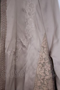 画像2: axes femme / 刺繍サテンブルゾン  シャンパーンベージュ O-26-02-04-1050-AX-JA-IG-OS