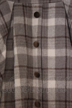 画像2: axes femme / シャギーチェックミディスカート  ベージュ O-26-02-04-1052-AX-SK-IG-OS