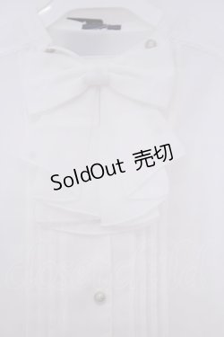 画像2: NIBBLE POISON / 2WAYリボン付フレア袖ブラウス M シロ O-26-02-04-1053-0-BL-IG-OS