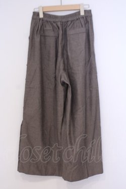 画像3: axes femme / サイドボタンワイドパンツ M ブラウン O-26-02-04-1054-AX-PA-IG-OS