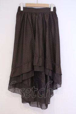 画像1: axes femme / ベルト付フィッシュテールスカート  ブラウン O-26-02-04-1055-AX-SK-IG-OS