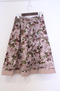 画像3: axes femme / アンティーク花柄スカート M ピンク O-26-02-04-1056-AX-SK-IG-OS
