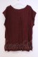 画像2: axes femme / ニットベストアンサンブルのベスト  ワイン O-26-02-04-1061-AX-TO-IG-OS (2)
