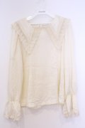 axes femme POETIQUE / レース襟ブラウス  アイボリー O-26-02-04-1063-AX-BL-IG-OS