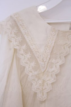 画像2: axes femme POETIQUE / レース襟ブラウス  アイボリー O-26-02-04-1063-AX-BL-IG-OS