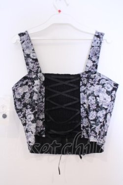 画像2: axes femme / フルールPTジップ付ビスチェ  クロ O-26-02-04-1064-AX-TO-IG-OS