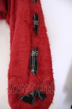 画像2: axes femme kawaii / ルーズシャギーニットプルオーバー  アカ O-26-02-04-1066-AX-TO-IG-OS