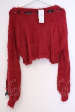 画像3: axes femme kawaii / ルーズシャギーニットプルオーバー  アカ O-26-02-04-1066-AX-TO-IG-OS