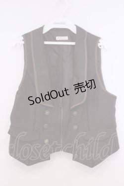 画像1: axes femme / ジップデザインベスト M ブラウン O-26-02-04-1069-AX-TO-IG-OS