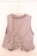 画像3: axes femme / ジップデザインベスト  ピンクベージュ O-26-02-04-1072-AX-TO-IG-OS (3)