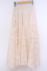 画像3: axes femme / レースサーキュラースカート  アイボリー O-26-02-04-1073-AX-SK-IG-ZT595 (3)