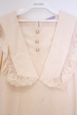 画像2: axes femme kawaii / マリアンヌブラウス  生成り O-26-02-04-1079-AX-BL-IG-OS