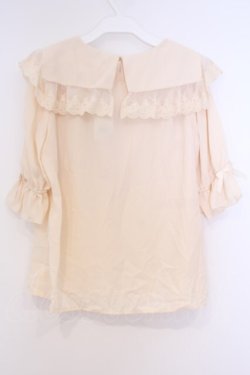 画像3: axes femme kawaii / マリアンヌブラウス  生成り O-26-02-04-1079-AX-BL-IG-OS