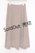 axes femme / スウェード風スカート  ブラウン O-26-02-04-1080-AX-SK-IG-ZT595