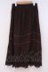 画像3: axes femme / 裾カットワークロングスカート M ブラウン O-26-02-04-1081-AX-SK-IG-OS (3)