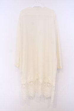 画像3: axes femme / 裾レースTPU天竺ロングカーディガン M アイボリー O-26-02-04-1085-AX-TO-IG-OS